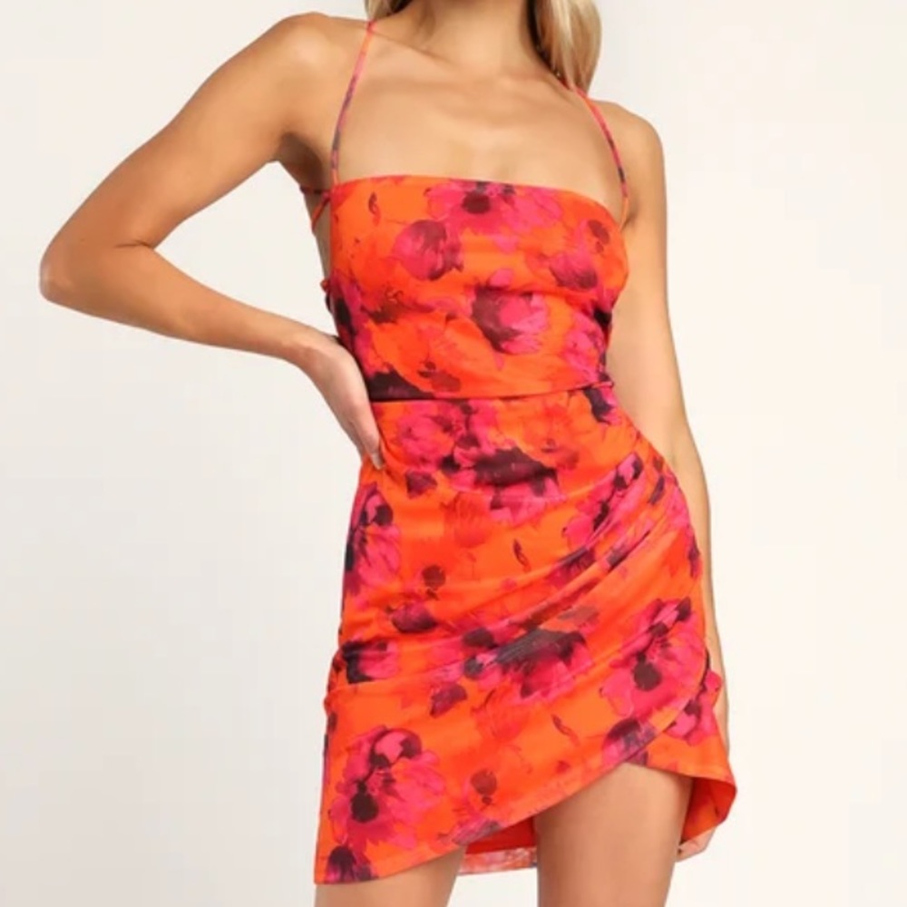 NWT Lulu’s Hearts on Fire Mini Dress
